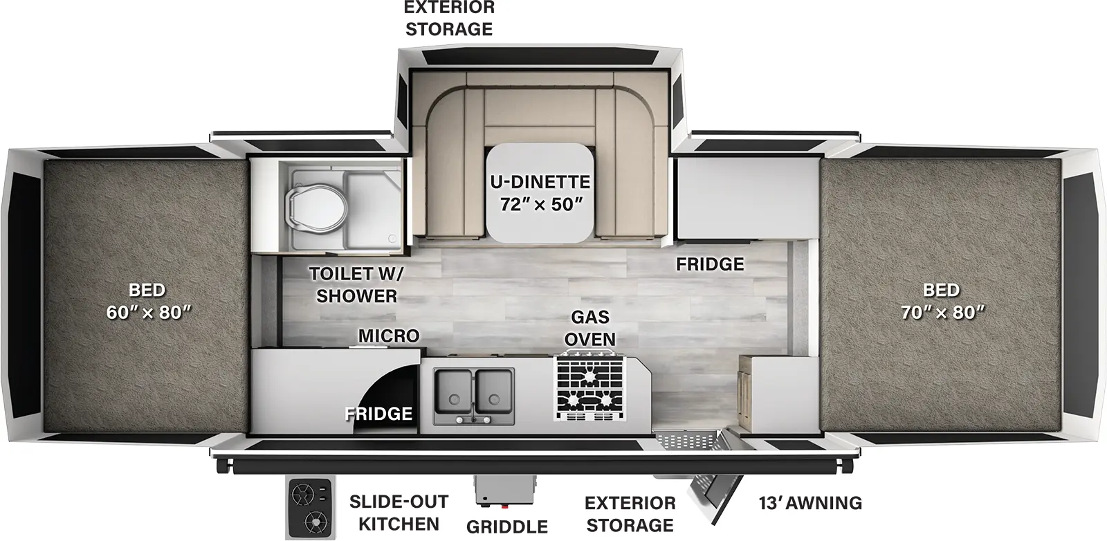 Flagstaff Tent HW27KS Floorplan